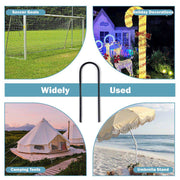 DIY 11" Heavy Duty Rebar Ground Anchors for Forms, Tarps, Fences