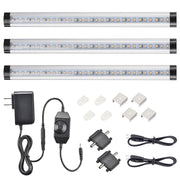 DIY Under Cabinet LED Light Bar Set 3pcs 11-1/2in