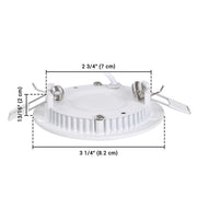 DIY 3W LED Dimmable Ceiling Recessed Lighting