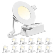 DIY 3W LED Dimmable Ceiling Recessed Lighting 12ct/Pack