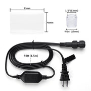 DIY LED Rope Lighting Power Cords Set of Ten