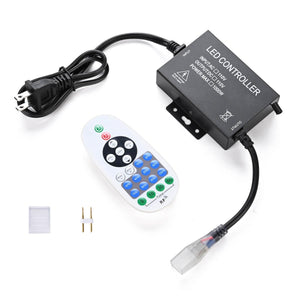 DIY 110V Controller + RF Remote for LED Neon Light Warm White(2700K)