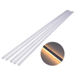 DIY 9/16" Clear Plastic U Channel 3ft 5ct. (2700K)