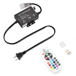 DIY 110V Controller + RF Remote for LED Neon Light Multi-Color(RGBW)