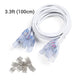 DIY 4-Wire Splice Connector for Neon Lights Multi-Color 18x8mm 10Set/pk