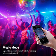DIY Hardwire 120V Waterproof LED Neon Rope Light RGBW App RF Remote