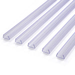 DIY 11/16" Clear Plastic U Channel 3ft 5ct/pk