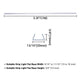 DIY 11/16" Clear Plastic U Channel 3ft 5ct/pk