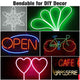 Set(2) 16ft Silicone LED Neon Rope Light Remote APP Control