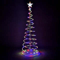 5' LED Lighted Xmas Spiral Tree Indoor & Outdoor