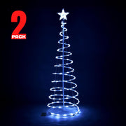 5' LED Lighted Xmas Spiral Tree Indoor & Outdoor
