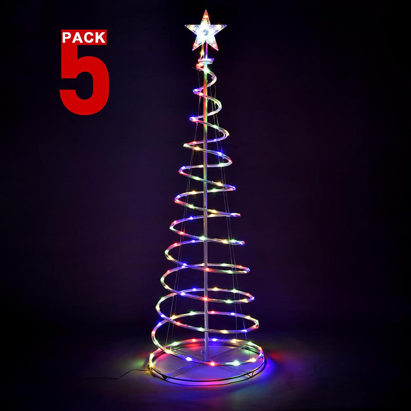 5' Spiral Christmas Tree USB Powered Indoor & Outdoor