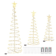 DIY Spiral Christmas Tree Set Battery Powered-6ft 4ft 3ft included