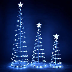 Spiral Christmas Tree Set USB Powered-6ft 4ft 3ft included