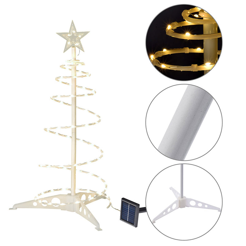 2' Spiral Christmas Tree Light Solar Powered