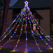 DIY 12ft Outdoor Christmas Tree Light with Pole & Star