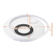 4-Circle Ring Ceiling Light Flush Mount with Remote