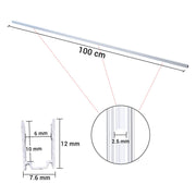 DIY Aluminum U Channel 6x10mm for 2700K LED Neon Rope Light