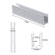 DIY Aluminum U Channel 6x10mm for 2700K LED Neon Rope Light