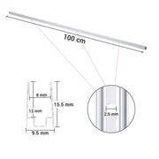 DIY Aluminum U Channel 8x12mm for RGBW LED Neon Rope Light
