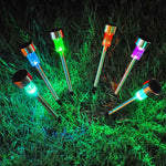 DIY Outdoor Solar Powered Landscape Multicolor Lights 6ct/pk