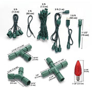 DIY LED String Lights Sample - C9, 5mm Wide Angle Mini