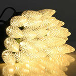 DIY Faceted C9 Replacement Christmas Light Bulbs E17 Base 25ct/pk