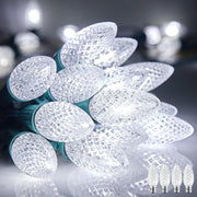 DIY Faceted C9 Replacement Christmas Light Bulbs E17 Base 25ct/pk