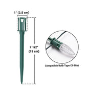 DIY C7 C9 Christmas Light Clips, Stakes, End Caps 100ct/pk