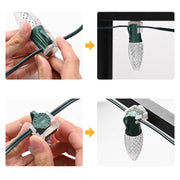 DIY C7 C9 Christmas Light Clips, Stakes, End Caps 100ct/pk