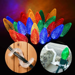 DIY 100ft C9 Christmas Light Roofline Set All in one Clip, Surface Clip