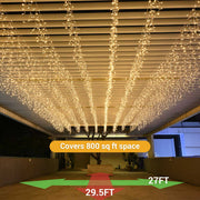 DIY 120V LED Icicle Lights 29.5ft, 10 Strands, 9,000 5mm LEDs, 4" Drop Spacing