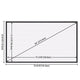 DIY Projector Screen Movie TV Home Theater Matte White 72"-120" 16:9
