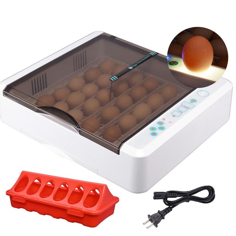 DIY Egg Incubator with Candler Auto Turner (36Eggs)