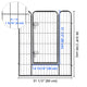 DIY 40" Tall Metal Dog Playpen Fence for Outdoor, Indoor, Camping
