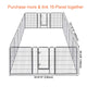 DIY 40" Tall Metal Dog Playpen Fence for Outdoor, Indoor, Camping