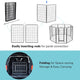 DIY 48" Tall Metal Dog Playpen Fence for Outdoor, Indoor, Camping