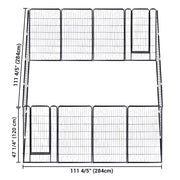 DIY 48" Tall Metal Dog Playpen Fence for Outdoor, Indoor, Camping