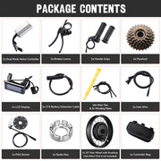 DIY 20 Inch 1000w Fat Tire Ebike Conversion Kit Rear Pedal Assist