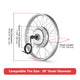 DIY 20 Inch 36v 750w E-Bike Hub Motor Conversion Kit Rear