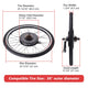 DIY 1500W E-Bike Kit Bicycle Motor Conversion Kit Rear Hub 48V 26"