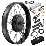 DIY 26 Inch 1500w Fat Tire Ebike Conversion Kit Pedal Assist Front