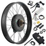 DIY 26 Inch 1500w Fat Tire Ebike Conversion Kit Pedal Assist Rear