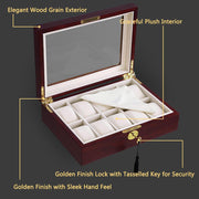 DIY Watch Box Glass Watch Case Wooden