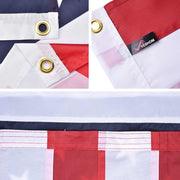 DIY Embroidered US American Flag Star Stripe w/ hoisting grommets