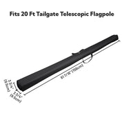 DIY 600D Flag Pole Bag for 20 to 30ft Telescoping Pole