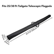 DIY 600D Flag Pole Bag for 20 to 30ft Telescoping Pole