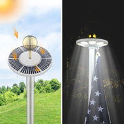 DIY 13Gauge Sectional Flag Pole with Solar Light Luxury Eagle (20/25/30FT)