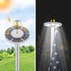 DIY 13Gauge Sectional Flag Pole with Solar Light Luxury Eagle (20/25/30FT)