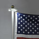 30 ft Lighted Flag Pole for House with Solar Light on Top